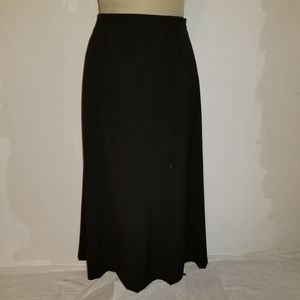 Laura Ashley black flared skirt  Sz 6